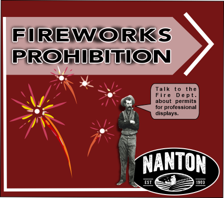 Fireworks not allowed in Nanton without a permit